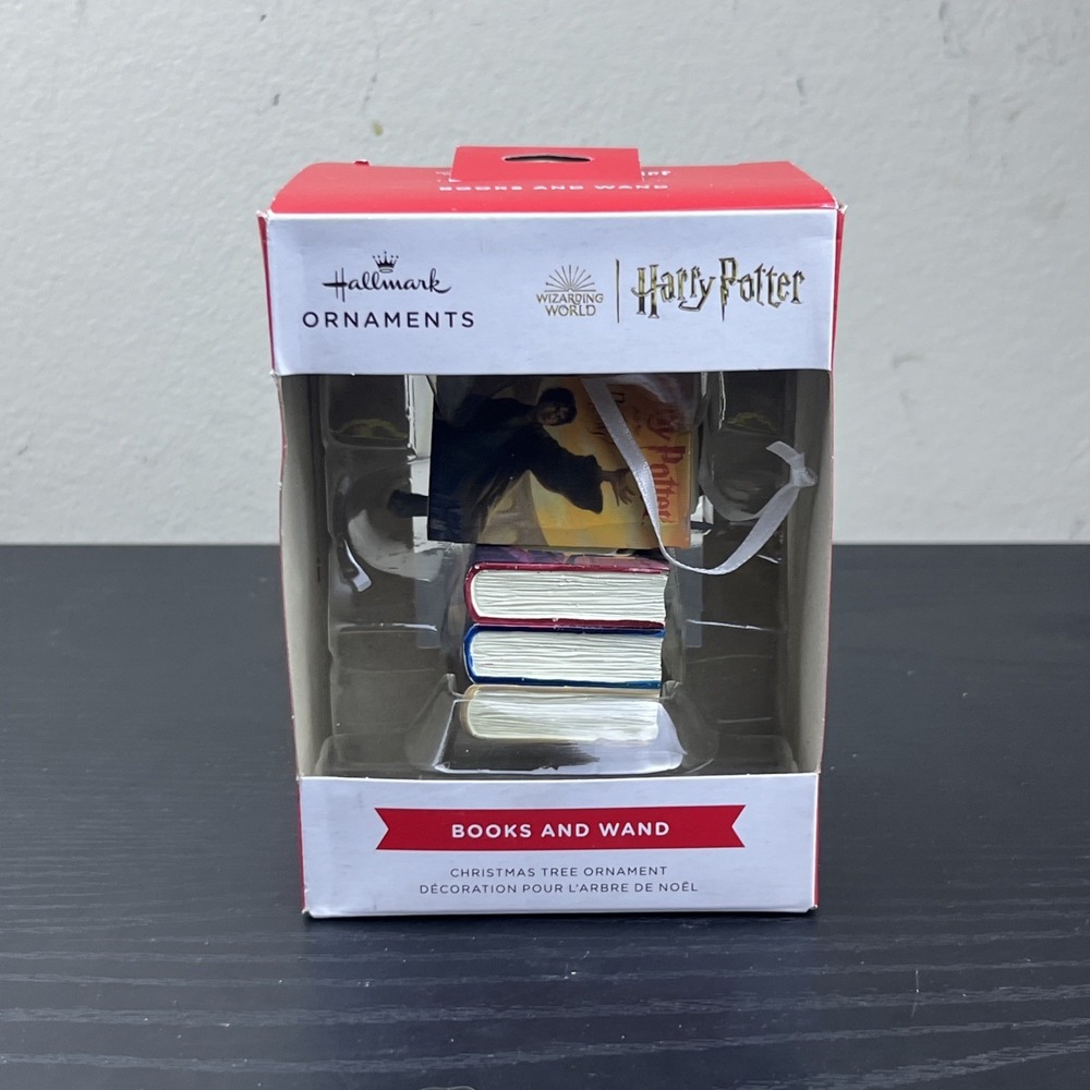 Harry Potter Lot Books Wand Dobby Hallmark Ornaments Hufflepuff Keychain
